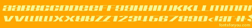 TaskInf Font – Yellow Fonts on Orange Background