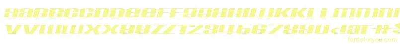 TaskInf Font – Yellow Fonts on White Background