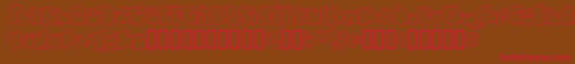 fuente Spanky20SecondVersion – Fuentes Rojas Sobre Fondo Marrón
