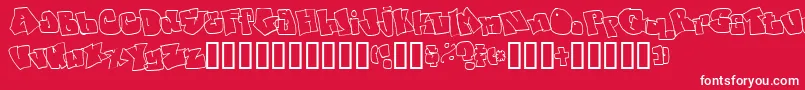 Spanky20SecondVersion Font – White Fonts on Red Background