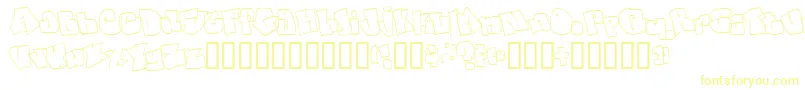 Spanky20SecondVersion-Schriftart – Gelbe Schriften