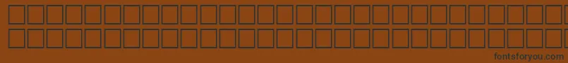 フォントArbQuraan – 黒い文字が茶色の背景にあります