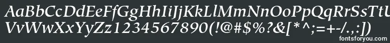 Fonte HiroshigestdMediumitalic – fontes brancas