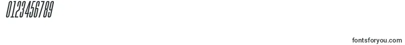 GoboldHighItalic-Schriftart – Schriften für Zahlen und Nummern