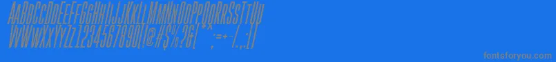 GoboldHighItalic Font – Gray Fonts on Blue Background