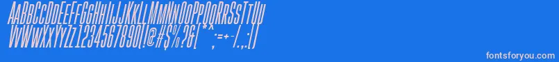 GoboldHighItalic Font – Pink Fonts on Blue Background