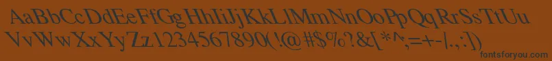 TempoFontExtremeLefti Font – Black Fonts on Brown Background