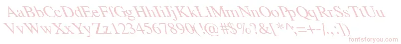 Шрифт TempoFontExtremeLefti – розовые шрифты на белом фоне