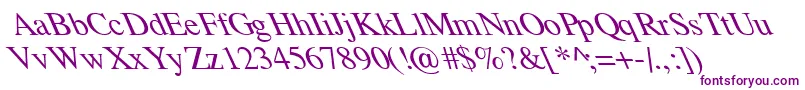 TempoFontExtremeLefti Font – Purple Fonts on White Background