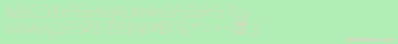 ThematicLightDemo Font – Pink Fonts on Green Background