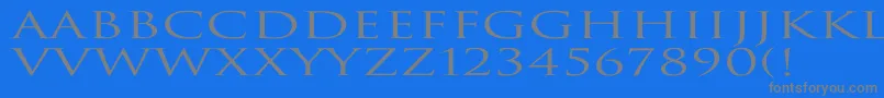 fuente TrajanNormalEx – Fuentes Grises Sobre Fondo Azul