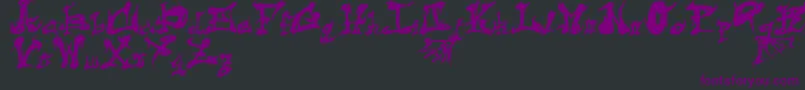 DarkFlame Font – Purple Fonts on Black Background