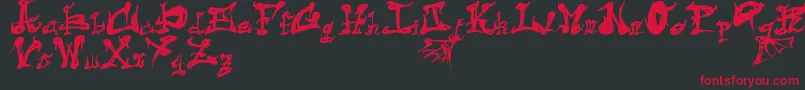 DarkFlame Font – Red Fonts on Black Background
