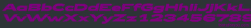 Zeppelin53BoldItalic Font – Purple Fonts on Black Background