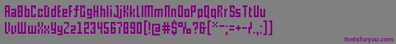 Шрифт Pxl – фиолетовые шрифты на сером фоне