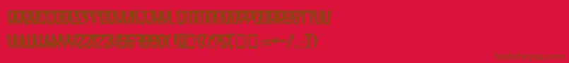 More about Radomn Font Radomn Font – Brown Fonts on Red Background