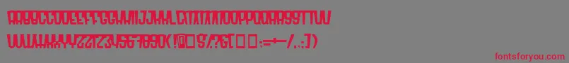 Radomn Font – Red Fonts on Gray Background