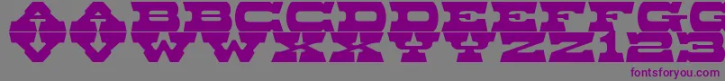 Baccer Font – Purple Fonts on Gray Background