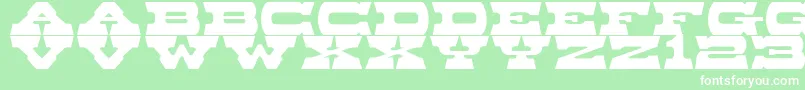 Baccer Font – White Fonts on Green Background