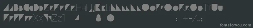 ParanoidCyrillic Font – Gray Fonts on Black Background