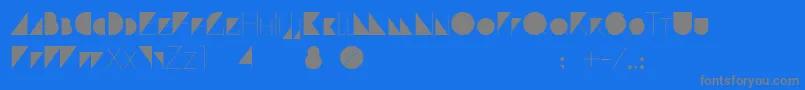 ParanoidCyrillic Font – Gray Fonts on Blue Background