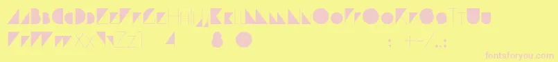 ParanoidCyrillic Font – Pink Fonts on Yellow Background