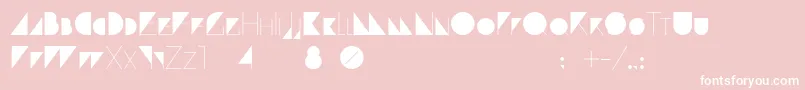 fuente ParanoidCyrillic – Fuentes Blancas Sobre Fondo Rosa