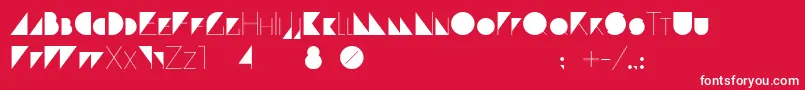 ParanoidCyrillic Font – White Fonts on Red Background