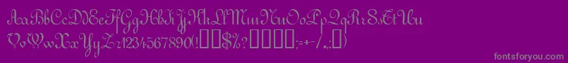 More about VictorianNormal Font VictorianNormal Font – Gray Fonts on Purple Background