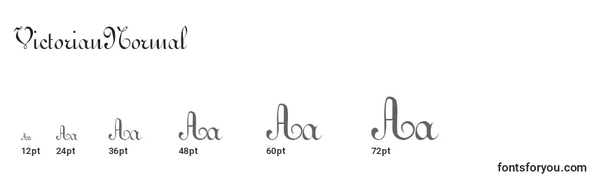 VictorianNormal Font Sizes