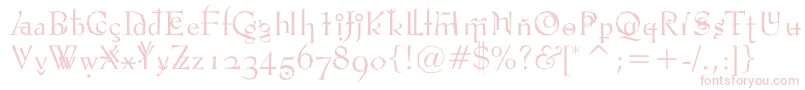 Vtpompouscircumstancechiseled Font – Pink Fonts