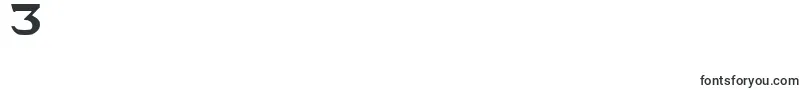 Last-Schriftart – Schriften für die Ziffer 3