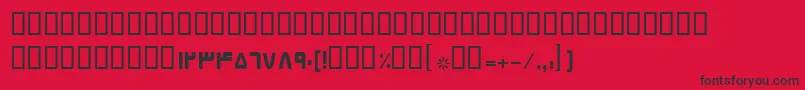 BElham Font – Black Fonts on Red Background