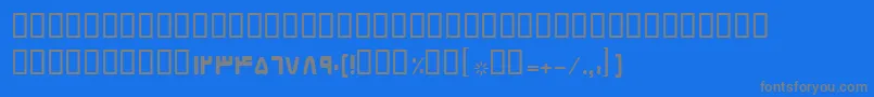 BElham Font – Gray Fonts on Blue Background