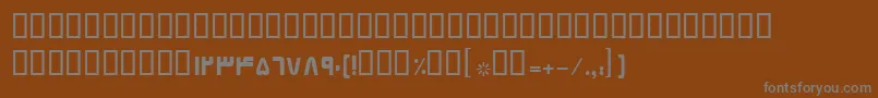 BElham-Schriftart – Graue Schriften auf braunem Hintergrund