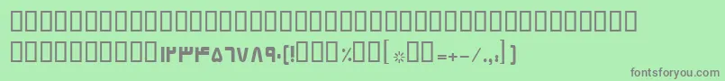 BElham Font – Gray Fonts on Green Background