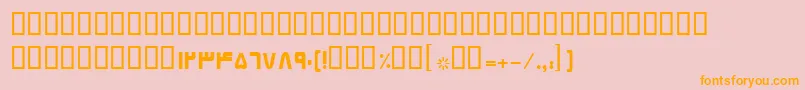BElham Font – Orange Fonts on Pink Background