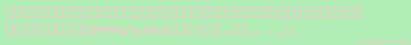 BElham Font – Pink Fonts on Green Background