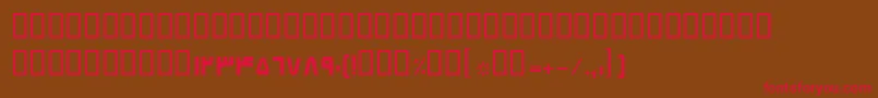BElham Font – Red Fonts on Brown Background
