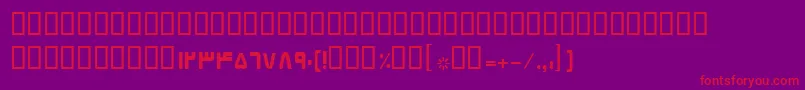 BElham Font – Red Fonts on Purple Background