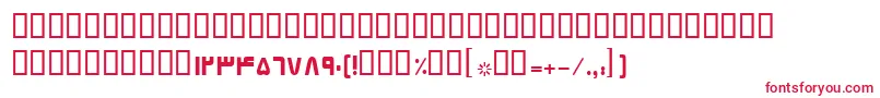 BElham Font – Red Fonts on White Background