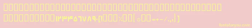 BElham Font – Yellow Fonts on Pink Background