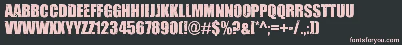 Impacted2.0 Font – Pink Fonts on Black Background