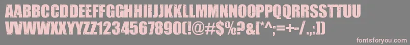 Impacted2.0 Font – Pink Fonts on Gray Background