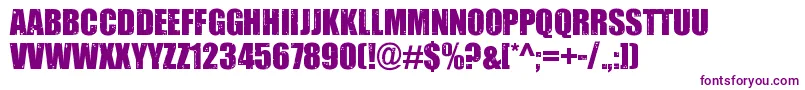 Impacted2.0 Font – Purple Fonts on White Background