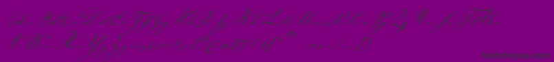 JohannsparklingitcTt Font – Black Fonts on Purple Background