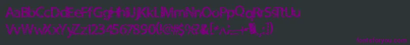 Шрифт Quickcut – фиолетовые шрифты на чёрном фоне
