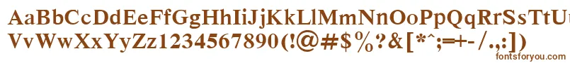 Dutchbd-fontti – ruskeat fontit valkoisella taustalla