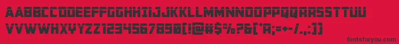 Buchananlaser Font – Black Fonts on Red Background
