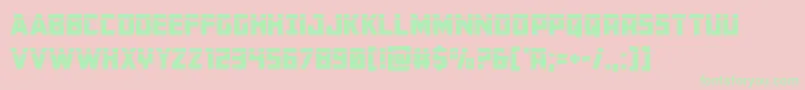 Buchananlaser Font – Green Fonts on Pink Background